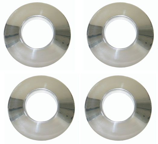 C3 Corvette Wheel Spinner Cone Set of 4 Clear Anodized
