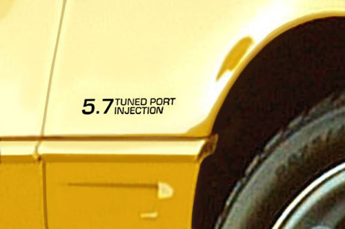 1984-1996 Corvette Gold 5.7 Tuned Port Injection Decal - Picture 1 of 2